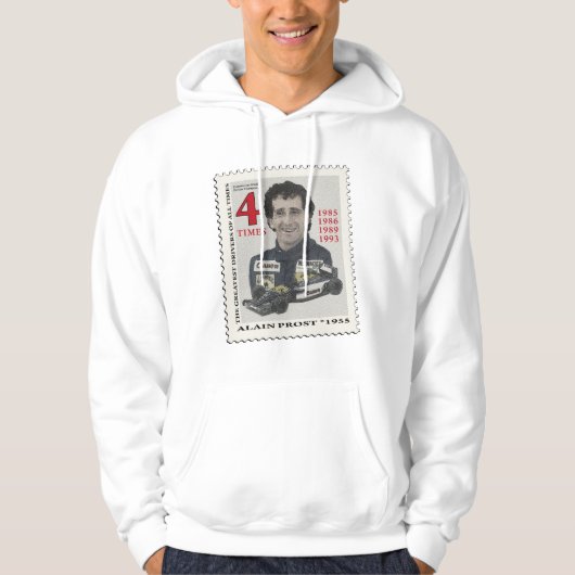 Alain Prost Stamp Hoodie (Vorderseite)