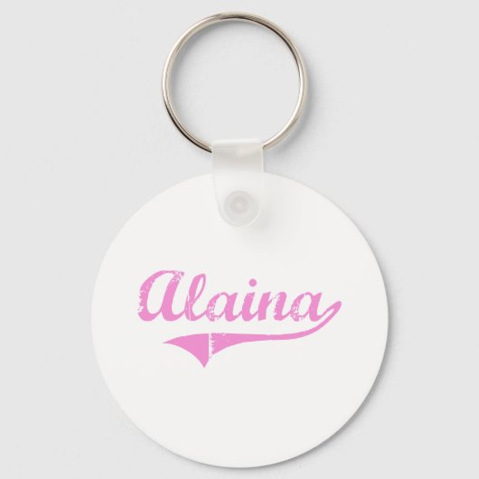Alaina Classic Style Name Schlüsselanhänger (Vorderseite)