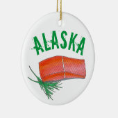Alaksan Salmon Seafood Restaurant Fishmonger Koch Keramik Ornament (Rechts)