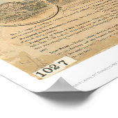 Alameda, CA. Panoramakarte (0540A) Poster (Ecke)