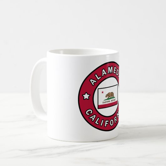 Alameda California Kaffeetasse (Vorderseite Links)