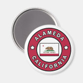 Alameda California Magnet (Vorderseite/Rückseite)