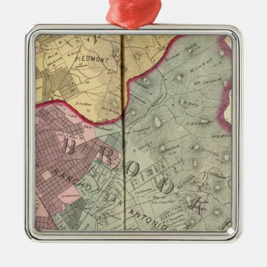 Alameda-CO2 Ornament Aus Metall (Vorne)