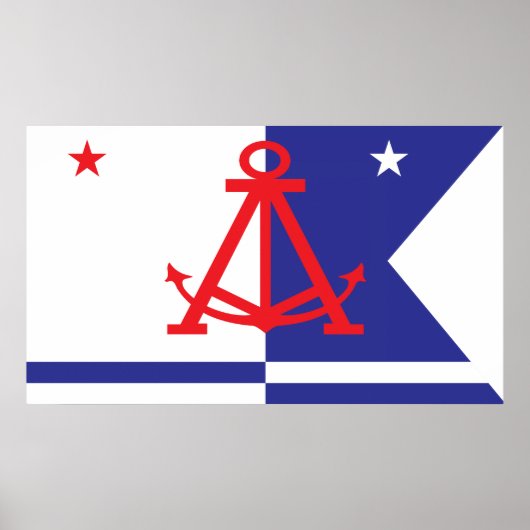 Alameda-Flagge Poster (Vorne)