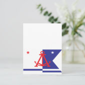 Alameda-Flagge Postkarte (Stehend Vorderseite)
