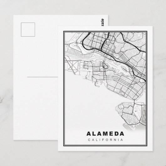 Alameda Karte (Vorne/Hinten)