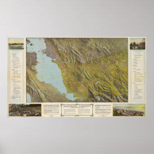 Alameda Landkreis, Kalifornien Poster