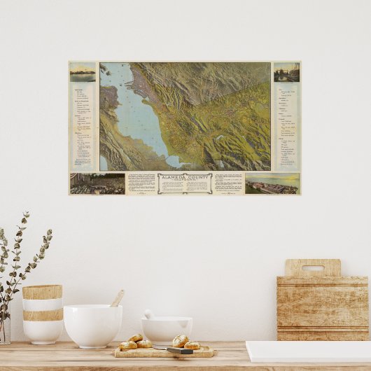 Alameda Landkreis, Kalifornien Poster (Küche)