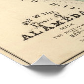 Alameda Landkreis Map Poster (Ecke)