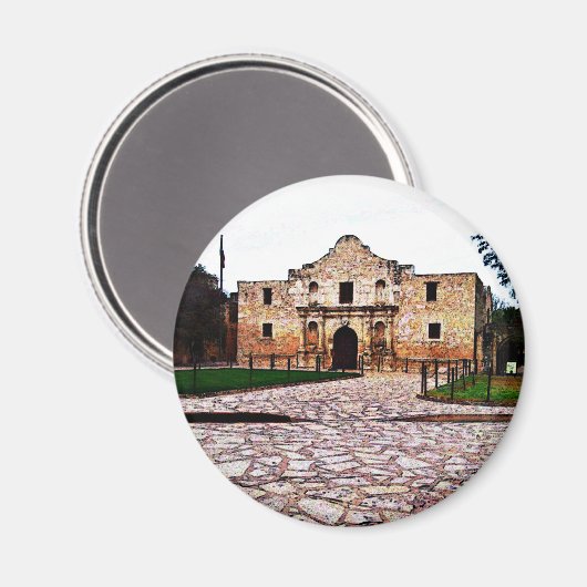 Alamo Circle Magnet (Vorderseite/Rückseite)