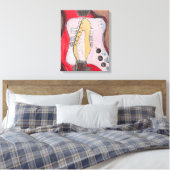 Alamo Guitar 1 Leinwanddruck (Insitu (Schlafzimmer))