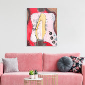 Alamo Guitar 1 Leinwanddruck (Insitu (Wohnzimmer))