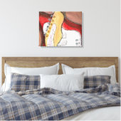 Alamo Guitar 2 Leinwanddruck (Insitu (Schlafzimmer))