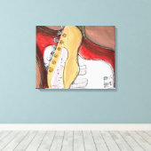 Alamo Guitar 2 Leinwanddruck (Insitu (Holzboden))