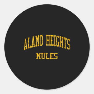 Alamo Heights High School Hs San Antonio Tx Vintag Runder Aufkleber