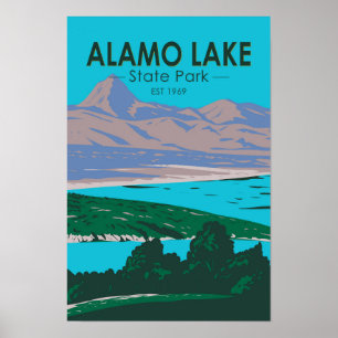 Alamo Lake State Park Arizona Vintage Poster