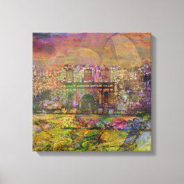 Alamo - Nach dem Herbst - Square Leinwand Art Coll