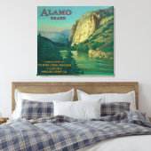 Alamo Orange LabelFillmore, CA Leinwanddruck (Insitu (Schlafzimmer))