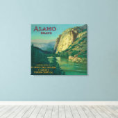 Alamo Orange LabelFillmore, CA Leinwanddruck (Insitu (Holzboden))