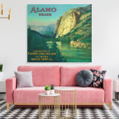 Alamo Orange LabelFillmore, CA Leinwanddruck (Insitu (Wohnzimmer))