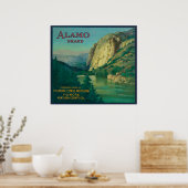 Alamo Orange LabelFillmore, CA Poster (Küche)