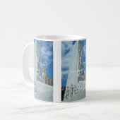 Alamo quadratischer Cenotaph, San Antonio, Texas, Kaffeetasse (Vorderseite Links)