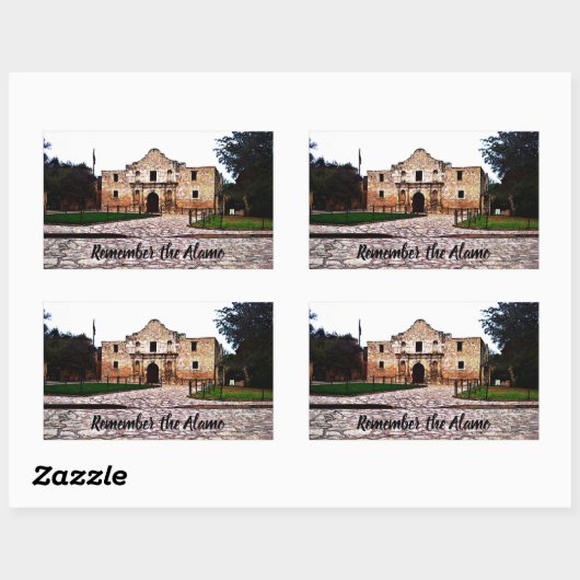Alamo Rectangle Stickers (Blatt)
