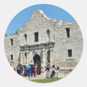Alamo San Antonio Forts Texas Runder Aufkleber