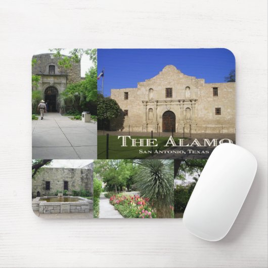 Alamo, San Antonio, Texas Mousepad (Mit Mouse)