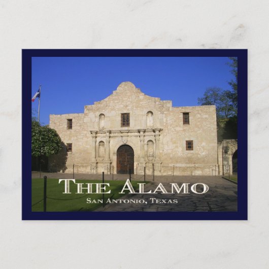 Alamo, San Antonio, TX. Postkarte (Vorderseite)
