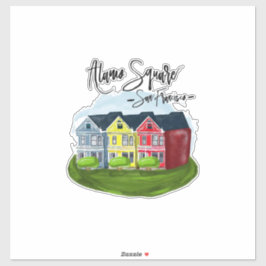 Alamo Square San Francisco Aufkleber