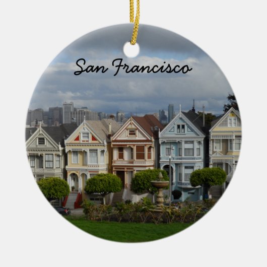 Alamo Square, San Francisco Keramik Ornament (Vorne)