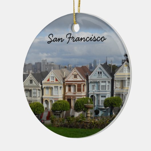 Alamo Square, San Francisco Keramik Ornament (Links)
