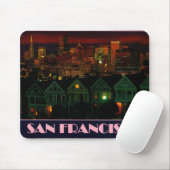 Alamo Square San Francisco Mousepad (Mit Mouse)