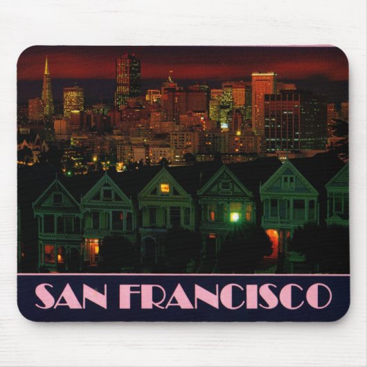 Alamo Square San Francisco Mousepad (Vorne)