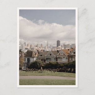 Alamo Square San Francisco Painted Ladies Häuser Postkarte