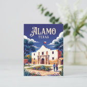 Alamo USA Postkarte (Stehend Vorderseite)
