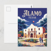 Alamo USA Postkarte (Vorne/Hinten)