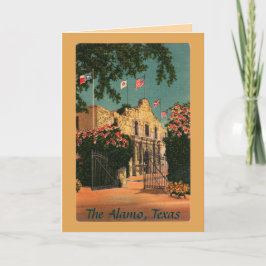 Alamo Vintag Texas Grußkarte Karte