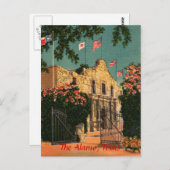 Alamo Vintag Texas Postkarte (Vorne/Hinten)