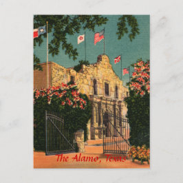 Alamo Vintag Texas Postkarte
