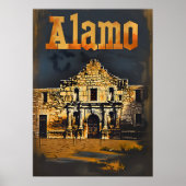 Alamo Vintage Travel Poster (Vorne)