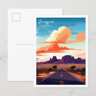 Alamogordo Schweiz Vintage-Reiseillustration Postkarte