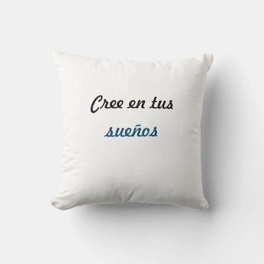 Alamohada cree en tus sueños kissen (Vorderseite)