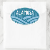Alamosa Colorado Außenbereich Ovaler Aufkleber (Tasche)