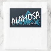 Alamosa Colorado Rechteckiger Aufkleber (Tasche)