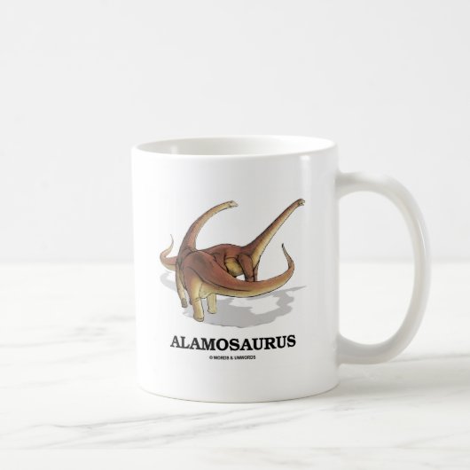 Alamosaurus (Dinosaurier-Spaß) Kaffeetasse (Rechts)