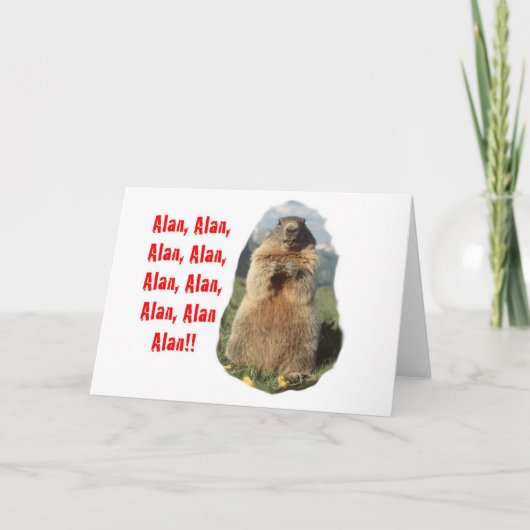 Alan Alan Alan Karte (Vorderseite)