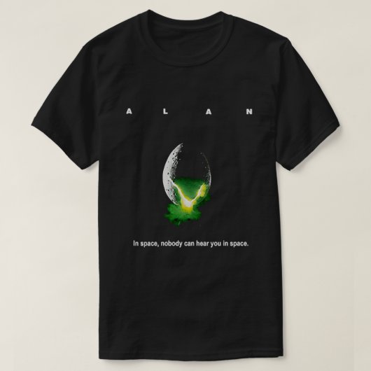 Alan - Alien parody Classic T - Shirt (Design vorne)