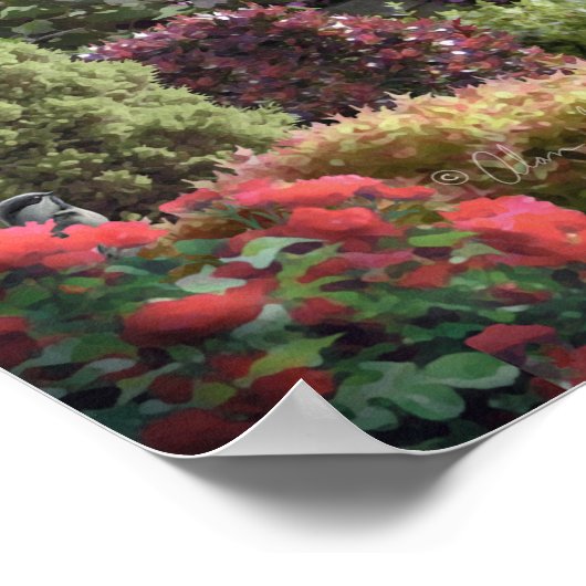 Alan Giana "A Friedlich Celebration Poster" Poster (Ecke)